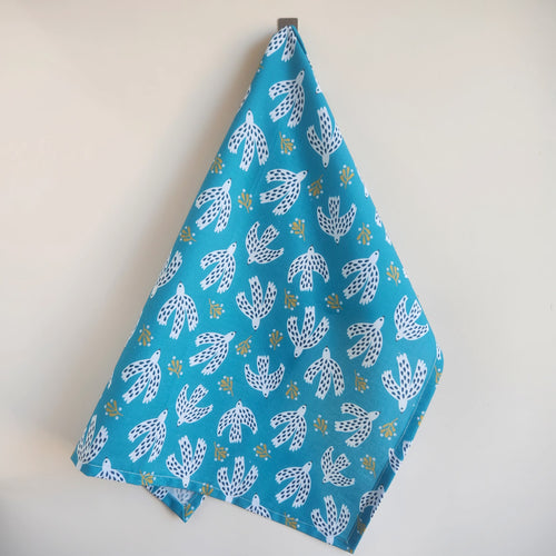 White Dove Tea Towel